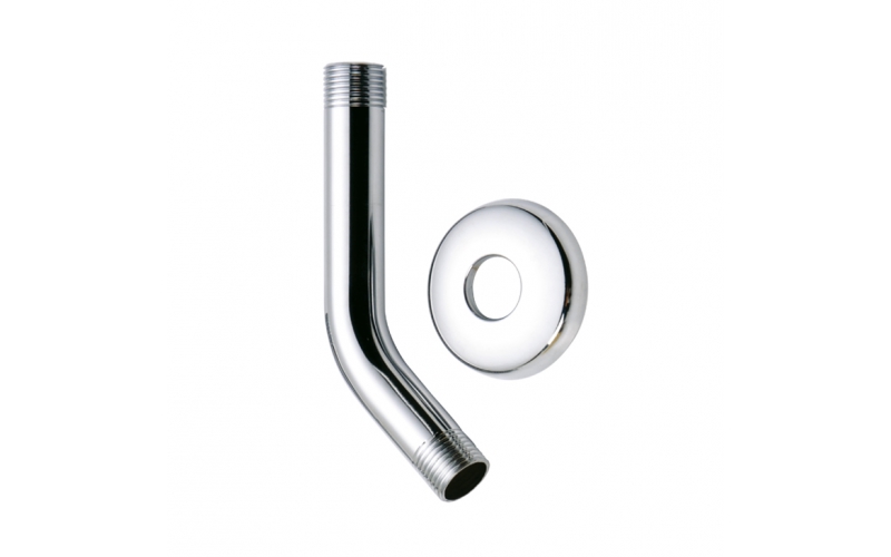 6 Inch Stainless Steel Shower Arm with Flange DB007